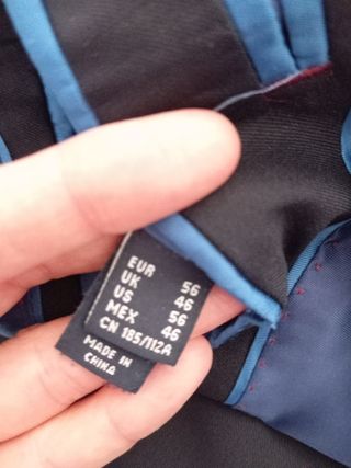 Traje azul marino caballero