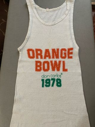 DON CARLOS boutiqCamiseta Vintage Orange Bowl 1978