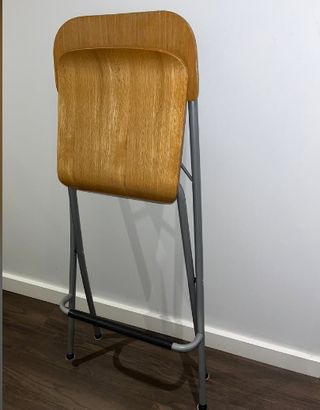 Taburete Alto Plegable - Madera y Metal
