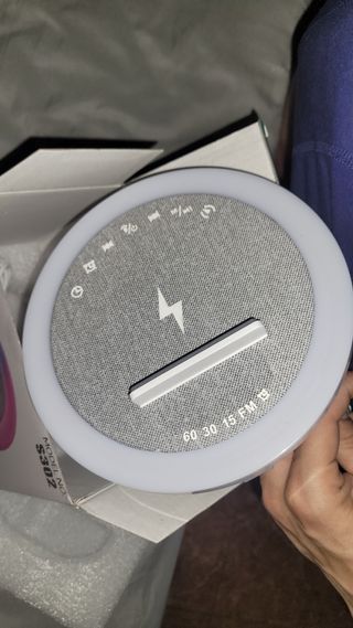 Despertador carg inalámbrica 15W lámpara y ambiRGB