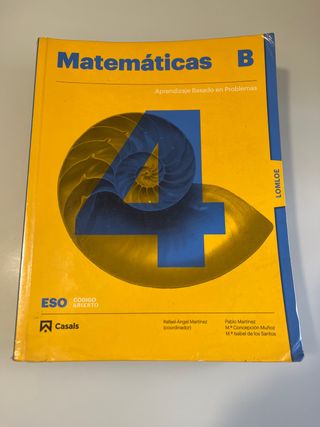 Matemáticas 4 B ESO LOMLOE