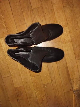 Botines negros mujer tacón bajo