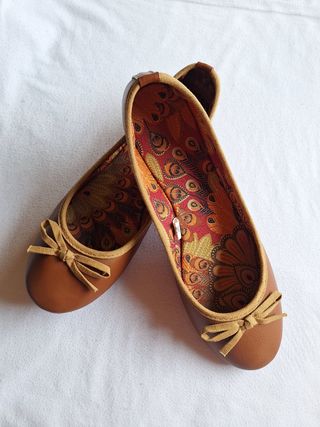 Manoletinas marrones  talla 40