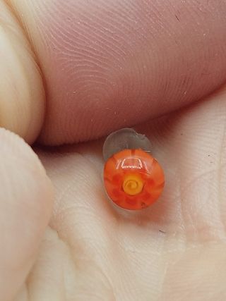 Orecchini vetro Murano arancioni ORIVE