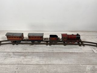 Tren de juguete de hojalata alemán vintage 1930