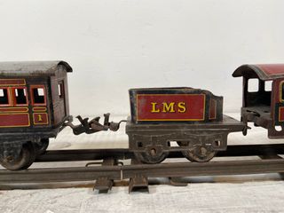 Tren de juguete de hojalata alemán vintage 1930