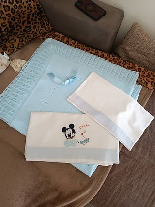 Copertina e lenzuola culletta bimbo