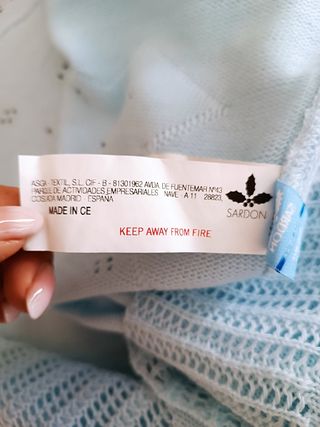 Copertina e lenzuola culletta bimbo