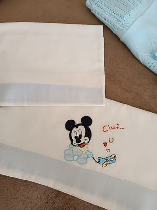 Copertina e lenzuola culletta bimbo