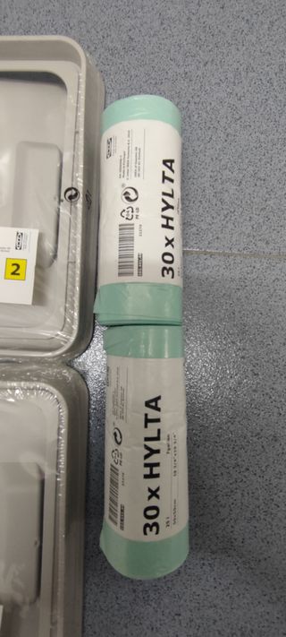 2 cubos Hallbar + 2 Utrusta Ikea, grises