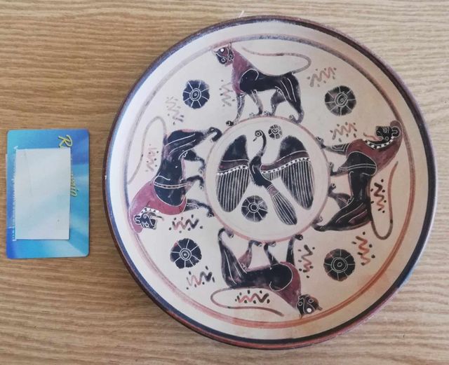 Gerla country basket in ceramica lavorata a mano