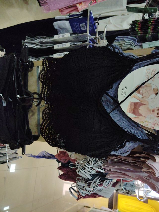 Tops Sexy Lace azules y negros