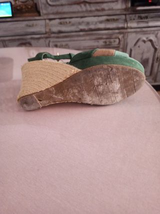 Cuñas verdes | Zapatos cuña