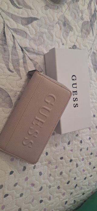 Monedero Guess beige
