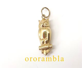 Colgante oro 18k búho