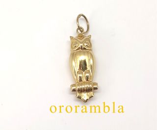 Colgante oro 18k búho