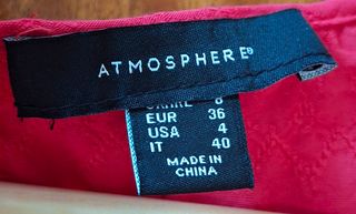 Top rojo Primark sin mangas