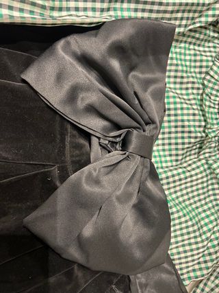 Conjunto blusa+pantalón vichy verde-negro fiesta 