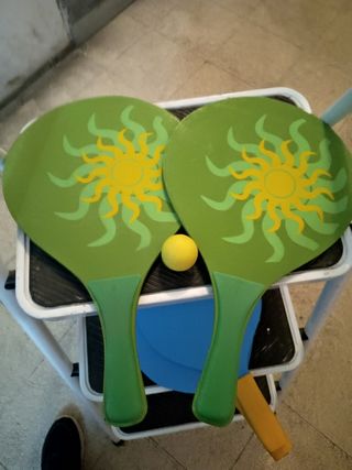 Palas playa + pelota

