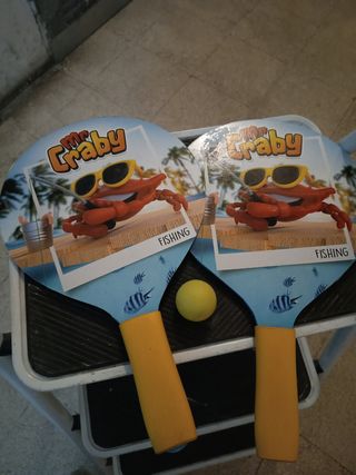 Palas playa + pelota

