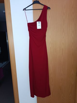 Vestido rojo largo talla M