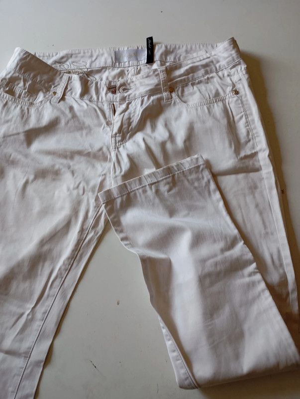 Pantaloni Guess bianchi donna