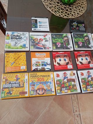11 cajas de Juegos Nintendo 3DS 
