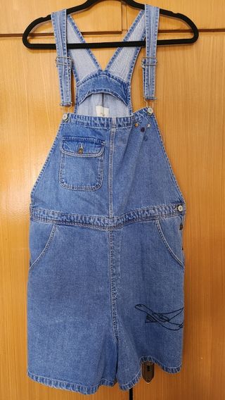 Peto vaquero corto azul