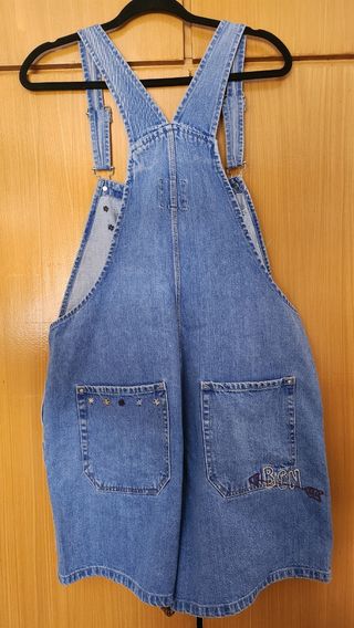 Peto vaquero corto azul