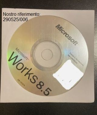 SOFTWARE MICROSOFT WORKS VERSIONE 8.5 usato