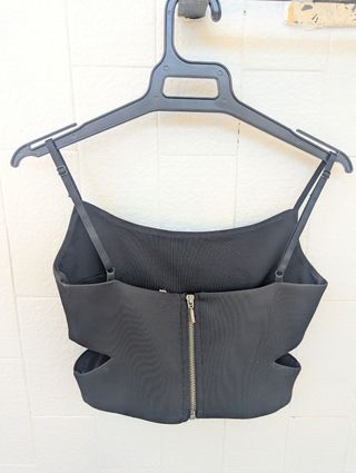 Crop top negro