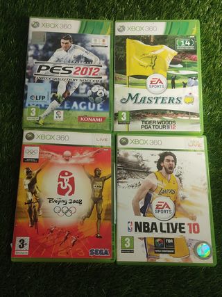 NBA Live 10, PES 2012, TW PGA Tour 12 y Beijing 08