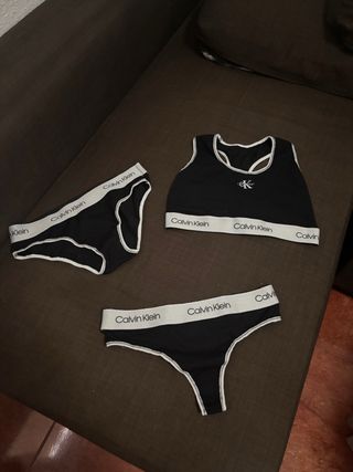 Conjunto Calvin Klein - Ropa interior negra