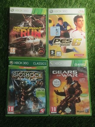 BioShock, Gears 2, Need for Speed The Run y PES 06