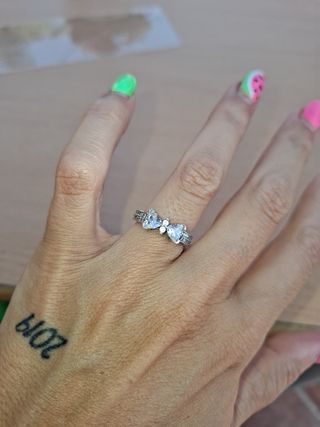 Anillo lazo plata tipo Pandora