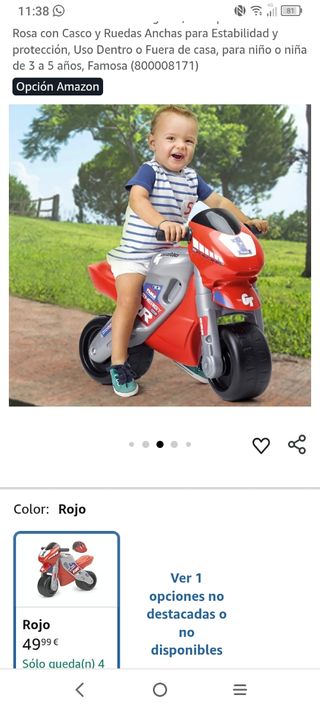 Moto infantil Racer - Juguete