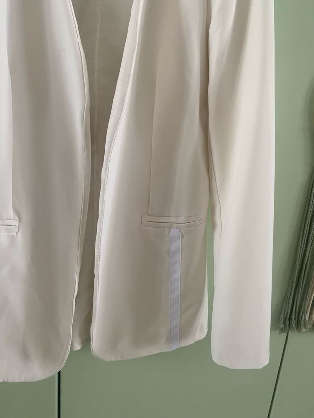 Blazer bianco Made in Italy Tg M