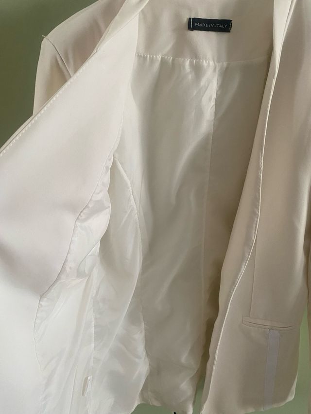 Blazer bianco Made in Italy Tg M