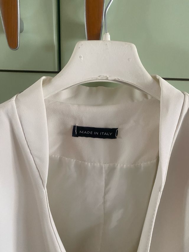Blazer bianco Made in Italy Tg M