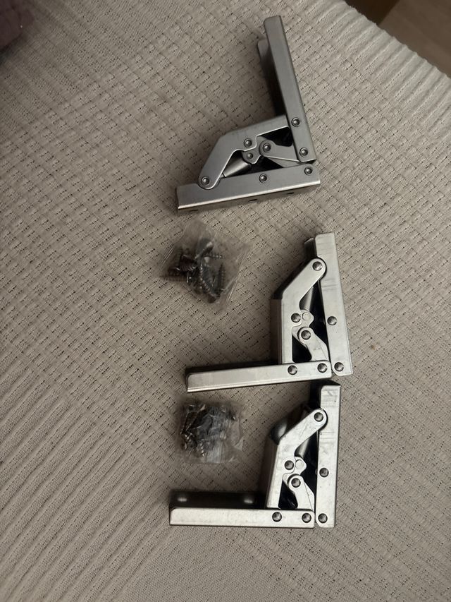 3 Bisagras plegables metal