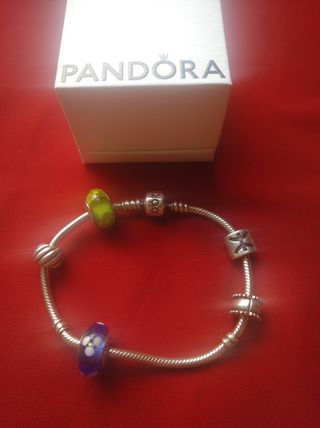 Pulsera Pandora plata 20cm