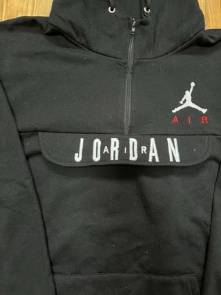 Conjunto Jordan negro: Sudadera y Pantalones