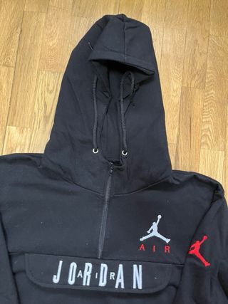 Conjunto Jordan negro: Sudadera y Pantalones