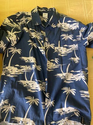Camisas Zara estampadas palmeras talla 13-14 años 
