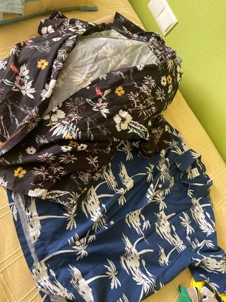 Camisas Zara estampadas palmeras talla 13-14 años 