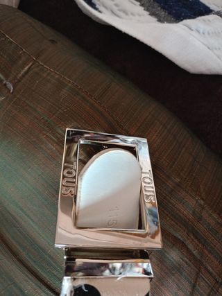 Cinturón Tous blanco y negro