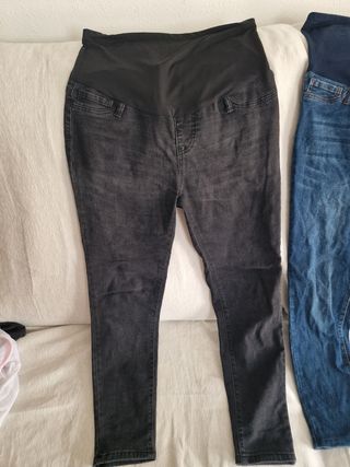 Lote o pack de pantalones vaqueros premamá