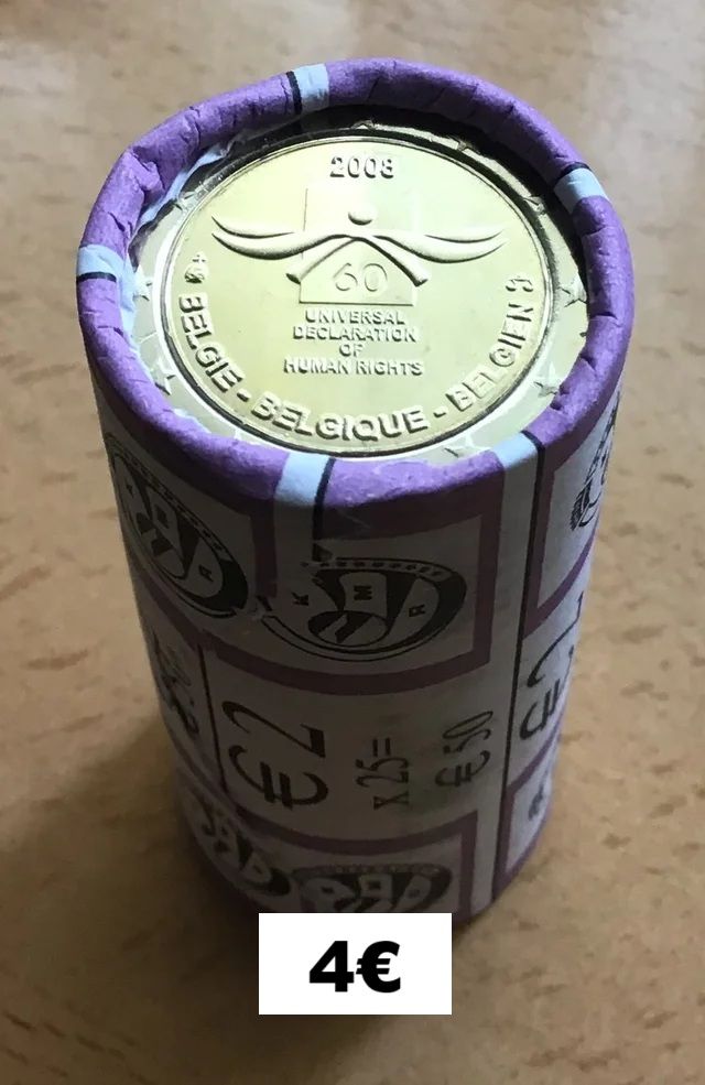 2 euros conmemorativos sin circular de Bélgica