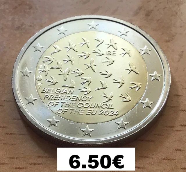 2 euros conmemorativos sin circular de Bélgica