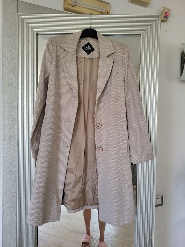 Giacca OdM beige lunga donna